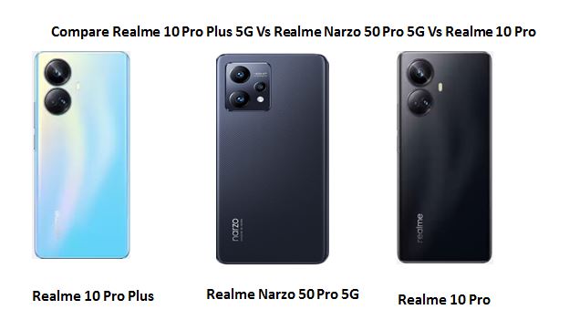 You are currently viewing Compare Realme 10 Pro Plus 5G Vs Realme Narzo 50 Pro 5G Vs Realme 10 Pro